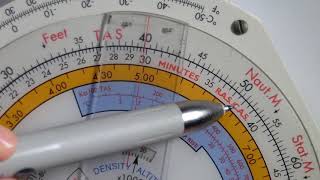 CRP5 Flight Computer Convert RAS to TAS over 300 kts [upl. by Gerbold]