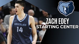 Zach Edey Officially Announced As The Starting Center For The Grizzlies [upl. by Eelaroc]