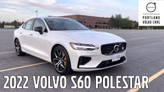 2022 Volvo S60 Recharge PlugIn Hybrid Polestar Engineered  Car tour with Heather [upl. by Faun]