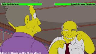 Principal Skinner vs Superintendent Chalmers with healthbars [upl. by Renee774]