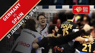 Germany vs Spain  Road to the final  EHF EURO 2016 [upl. by Ralf]