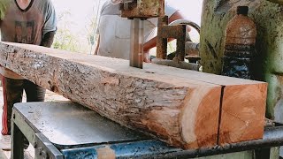 Indonesian Woodworking Tectona grandis  Penggergajian kayu jati Jawa produk mebel bahan ram [upl. by Lraed]