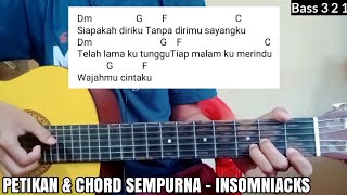 Tutorial Petikan Dan Chord Mudah Lagu Insomniacks  Sempurna  Mudah [upl. by Eciralc440]