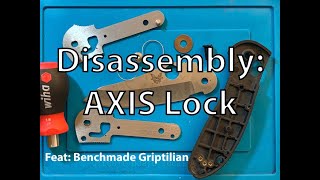 Disassembly Axis Lock Feat Benchmade Griptilian [upl. by Ahsoyek]