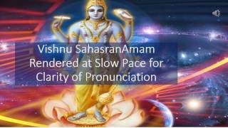 Vishnu Sahasranamam rendered at slow pace [upl. by Nilyram]