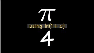 Leibniz Formula for pi using the series of ln1z [upl. by Eicats765]