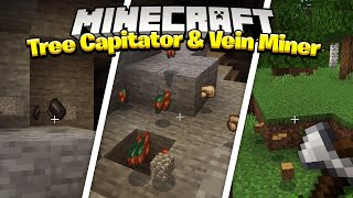 Keyyards Tree Capitator and Vein Miner  Minecraft Bedrock [upl. by Aisatna]