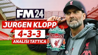 ANALISI TATTICA 433 JURGEN KLOPP LIVERPOOL  FM 24 TACTICS  FOOTBALL MANAGER 2024 [upl. by Linda]