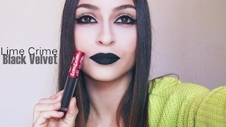 LIME CRIME VELVETINE  Black Velvet  Part 2 [upl. by Ueihtam269]