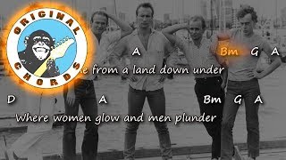 Men at Work  Down Under  Chords amp Lyrics [upl. by Melessa]