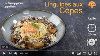 Linguines aux cèpes lyophilisés [upl. by Roxanna]