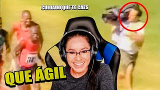 REACCIÓN al CAMARÓGRAFO MÁS RÁPIDO del mundo CORRE hasta MÁS RÁPIDO QUE LOS ATLETAS 😂 [upl. by Nibaj297]