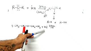 Diethyl ether with HI  Reaction Of Ether with Halogen Acids  Cleavage of C  O Bond  Ethers [upl. by Qidas]