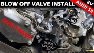 GFB DVX T9659 BLOW OFF VALVE  Audi S3 8V  Golf R  MQB [upl. by Llener]