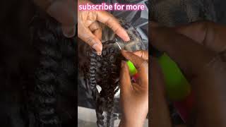 SLOW TUTORIAL 🥂 Using A Wig Cap To Crochet Braids [upl. by Ewall]