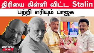 Chandrababu Naidu  Stalin சந்திப்பு…பாஜகவுக்கு Message சொன்ன Stalin  Oneindia Tamil [upl. by Echikson]