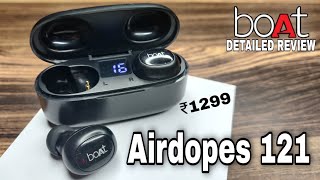 Boat Airdopes 121 Detailed review HINDI  Pros and Cons  Boat Truly wireless earphones Review [upl. by Assirt292]