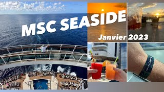 MSC SEASIDE janvier 2023 Martinique Guadeloupe St Kitts et Nevis St Martin Antigua Dominique [upl. by Willman256]