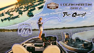 Bassmaster Opens Logan Martin Day 2  The Quest 2024 [upl. by Ylrebmi]