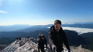 FREE CLIMBING TRIGLAV SLOVENIA 2900m9500ft [upl. by Beall]