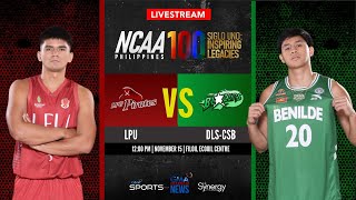 LPU vs Benilde Men’s Basketball  NCAA Season 100 [upl. by Nilre]