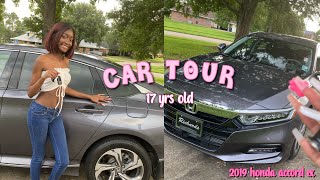 car tour  first car at 17  2019 honda accord ex [upl. by Atnahsal]