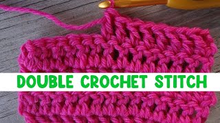 How to Work the Double Crochet Stitch [upl. by Cohette657]