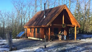 Log Cabin Home Tour  A Full Time OFF GRID Homestead December 2023 [upl. by Jahdiel]