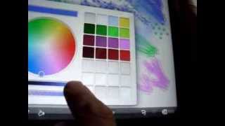 Jeanie Mellersh recreates a Hockney ipad painting Pt 1wmv [upl. by Ezalb233]