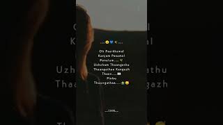 Paarkkamal konjam Pesamal ponalum whatsapp status ☹️ engaeyumkadhal jeyamravi hansika lyrics [upl. by Shelden]