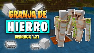 GRANJA DE HIERRO FACIL para Minecraft Bedrock 121 [upl. by Carmel]