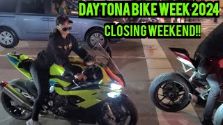 DAYTONA BIKE WEEK 2024 Main Street Gas Station on Friday Night 🔥🔥 [upl. by Etz]