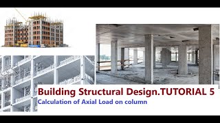 Building Structural Design Calculation of Axial Load in RCC column in a framed structure [upl. by Andre560]