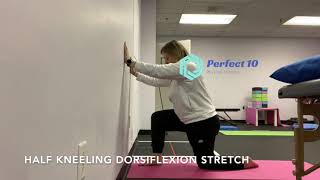 Half Kneeling Dorsiflexion Stretch [upl. by Llerehc]