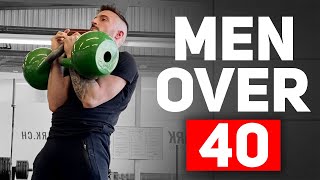 5 Kettlebell Exercises For Men Over 40  WORKOUT INCLUDED [upl. by Ahsenal]