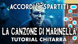 LA CANZONE DI MARINELLA Tutorial Chitarra  Fabrizio De Andrè [upl. by Certie]