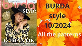 Burda 102024 full review NEW Burda Style All the patterns burdastyle sewingmagazine newburda [upl. by Sara-Ann]