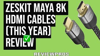 Zeskit Maya 8K Ultra HD High Speed 48Gpbs HDMI Cable Review [upl. by Quintilla783]