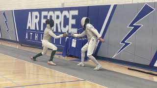 Another great bout  Air Force ROCRJCC Div II Mens Foil [upl. by Nivlem330]