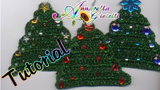 Tutorial Alberello di Natale allUncinetto  How to crochet a Christmas Tree [upl. by Rolyab]