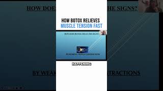 How Botox Relieves Muscle Tension Fast [upl. by Notlit]