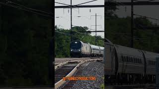 Amtrak Train at Eddington Pennsylvania [upl. by Wales]