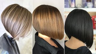 Shoulder Length Lob Haircut Low Maintenance Bob Haircuts Sleek Blunt Bob Cut For Thin Hair Bob Hairc [upl. by Nuahsar]