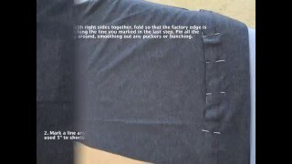 How to shorten a Tshirt keeping the factory hem [upl. by Aun]