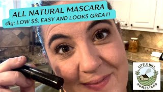 DIY Natural Mascara recipe Homemade makeup that is all natural low cost and nontoxic [upl. by Wilie863]