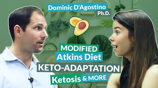 Dominic DAgostino PhD on Modified Atkins Diet KetoAdaptation Ketosis amp More [upl. by Culbertson45]