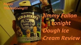 Jimmy Fallon Tonight Dough Ice Cream Review [upl. by Rehpotsirh]