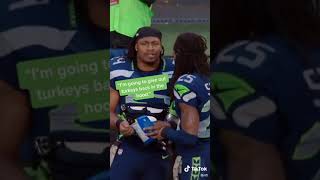 Marshawn Lynch is a real one ❤️ NFL [upl. by Clim]