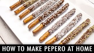 How to Make Pepero Chocolate Sticks [upl. by Cristen]