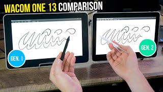 Wacom One 13 Touch  1st Gen VS 2nd Gen 2023  Comparison [upl. by Mauri838]